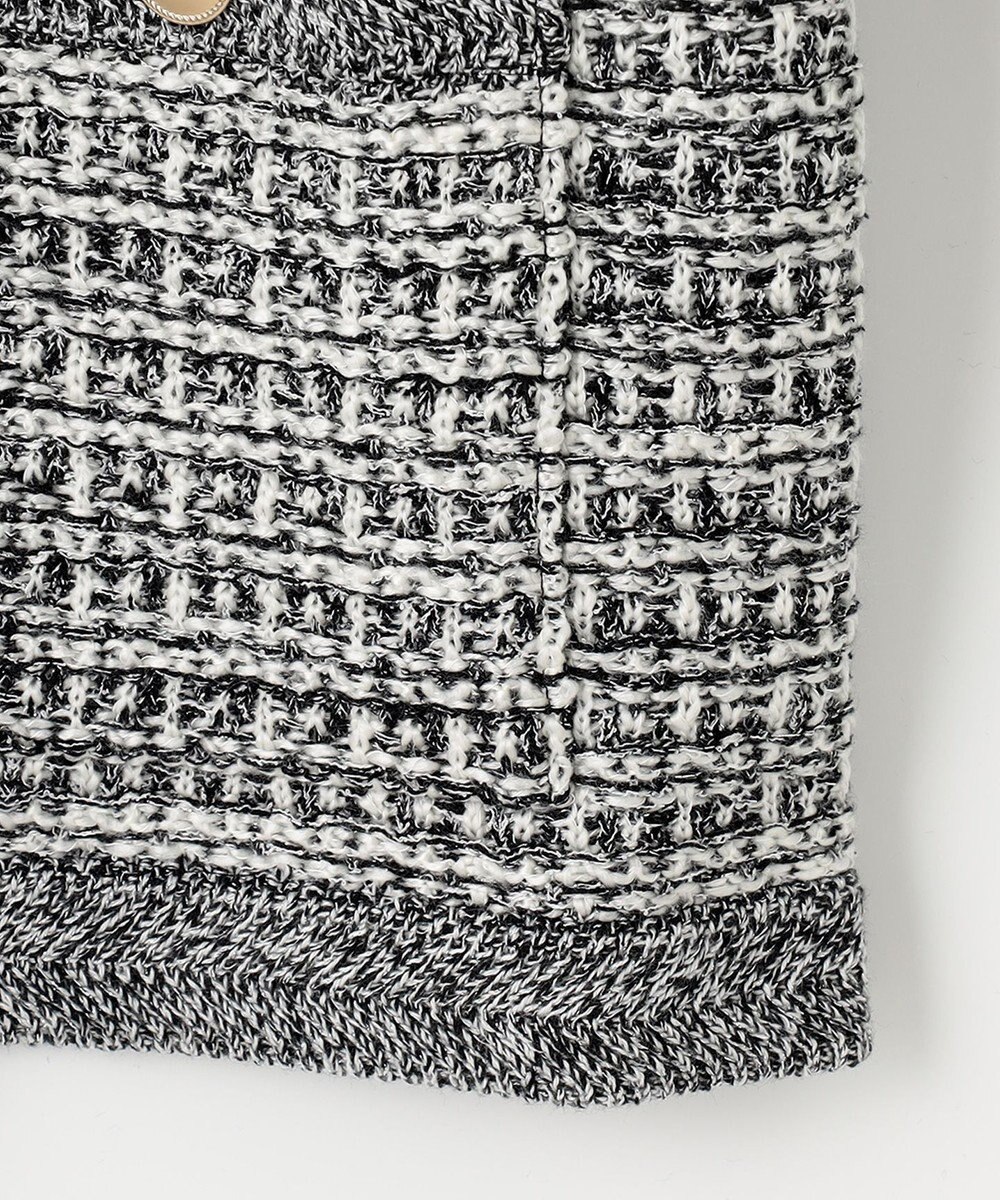 J.PRESS LADIES 【洗える】TWEED KNIT ミドル カーディガン 