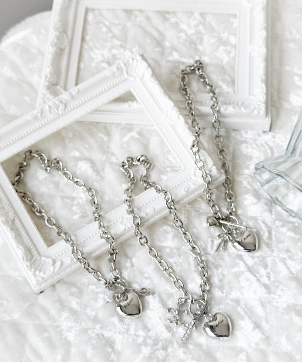 WEGO Lハートモチーフチャームネックレス 