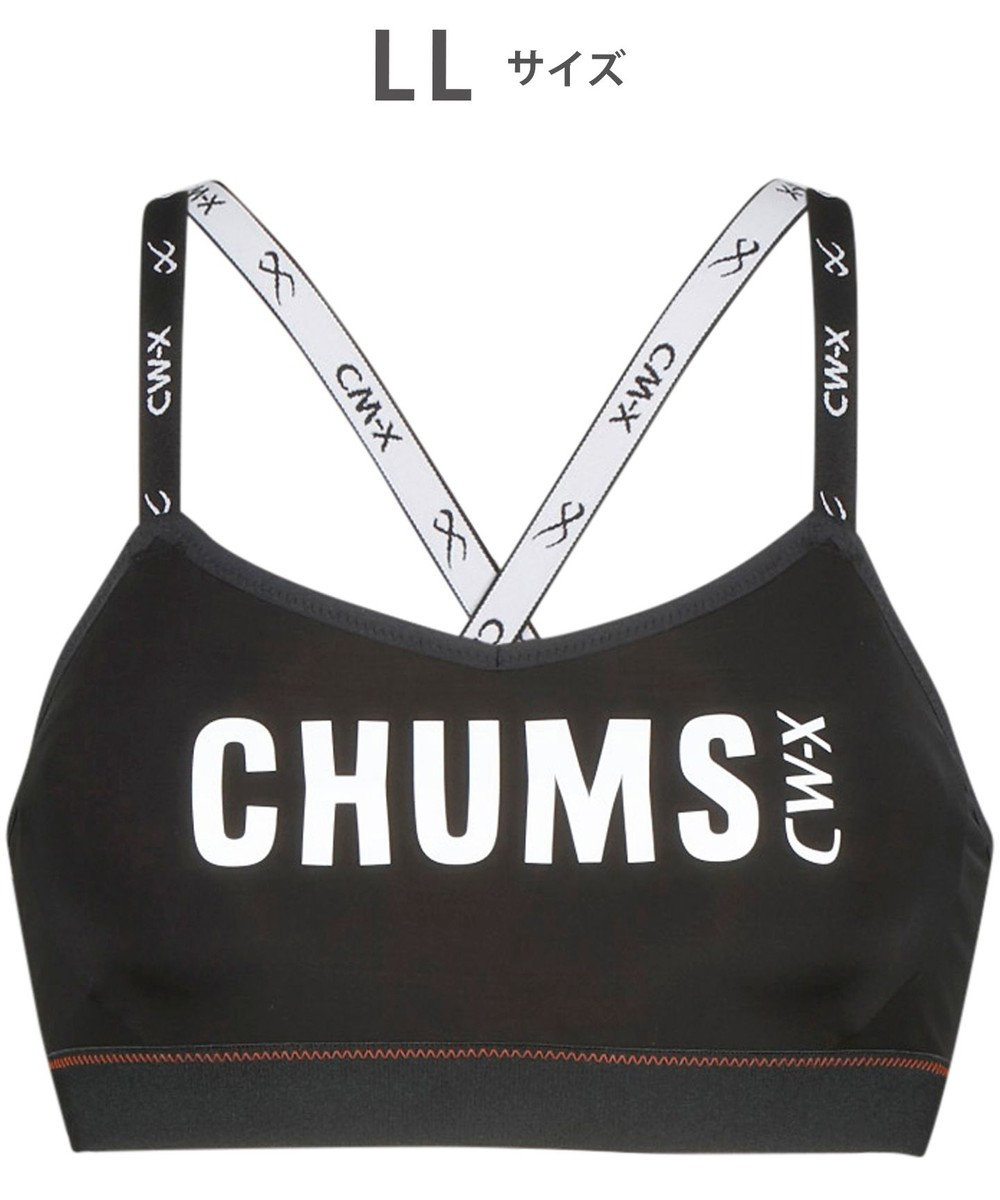 CW-X 【WOMEN】 スポーツブラ CHUMS (チャムス)コラボ キャンプ・アウトドアなどにおすすめ 吸汗速乾(本体) 汗消臭(本体) LNY110 /ワコール ブラック