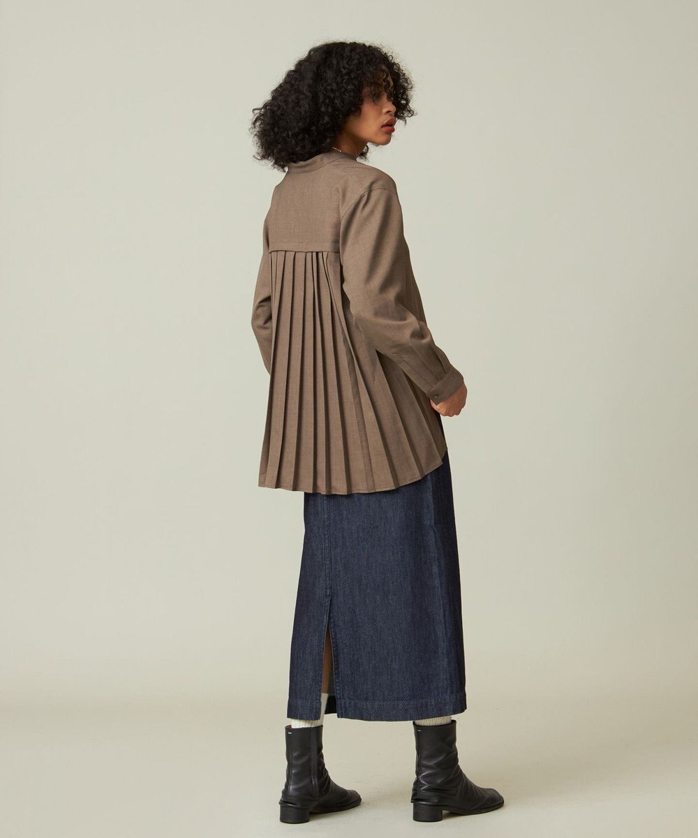 J.PRESS YORK STREET 【WOMEN】バックプリーツ ブラウス 