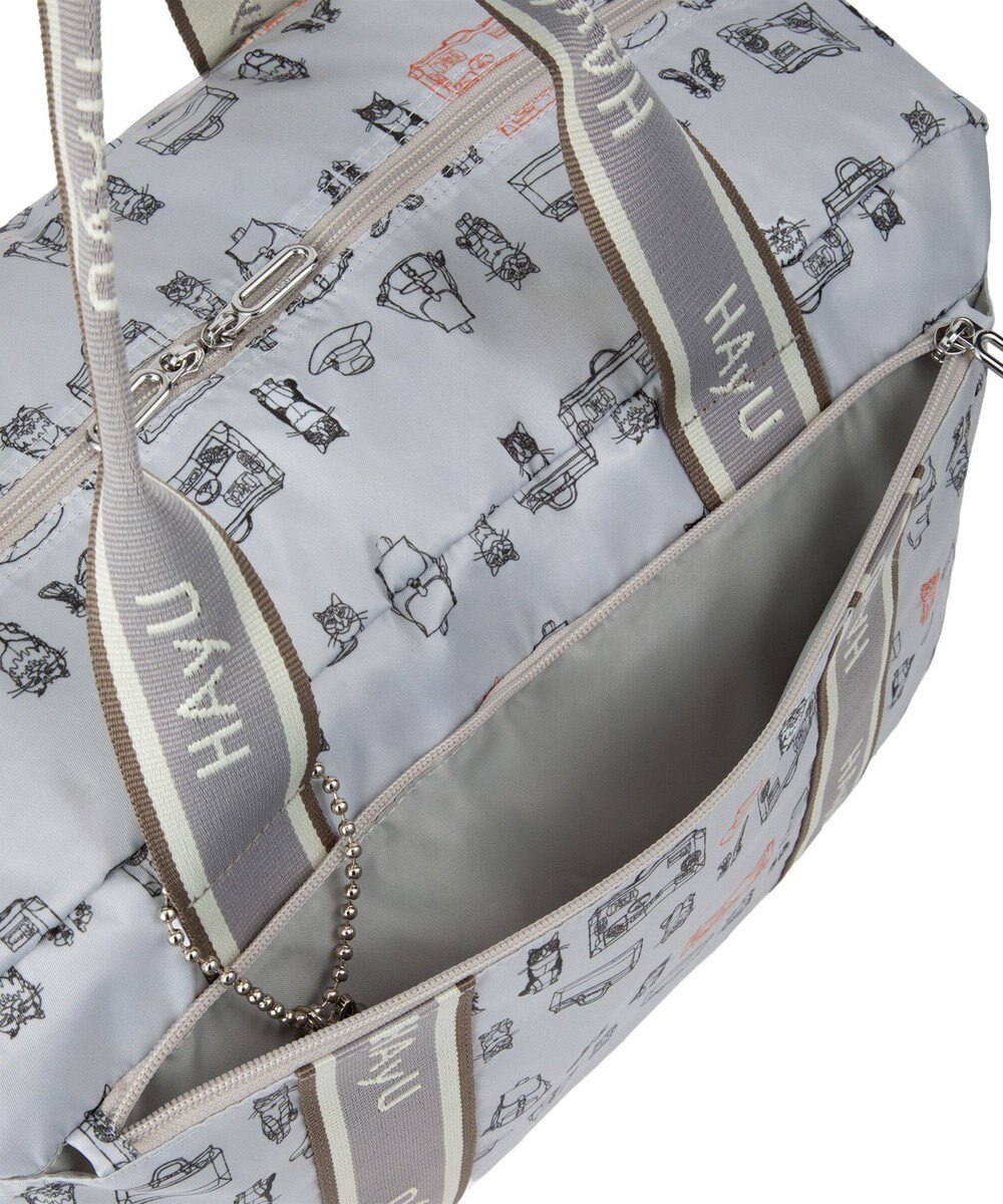 ACE BAGS & LUGGAGE HAyU × ace.  フォールディング 折り畳みボストンバッグ 猫柄 32L 17863 