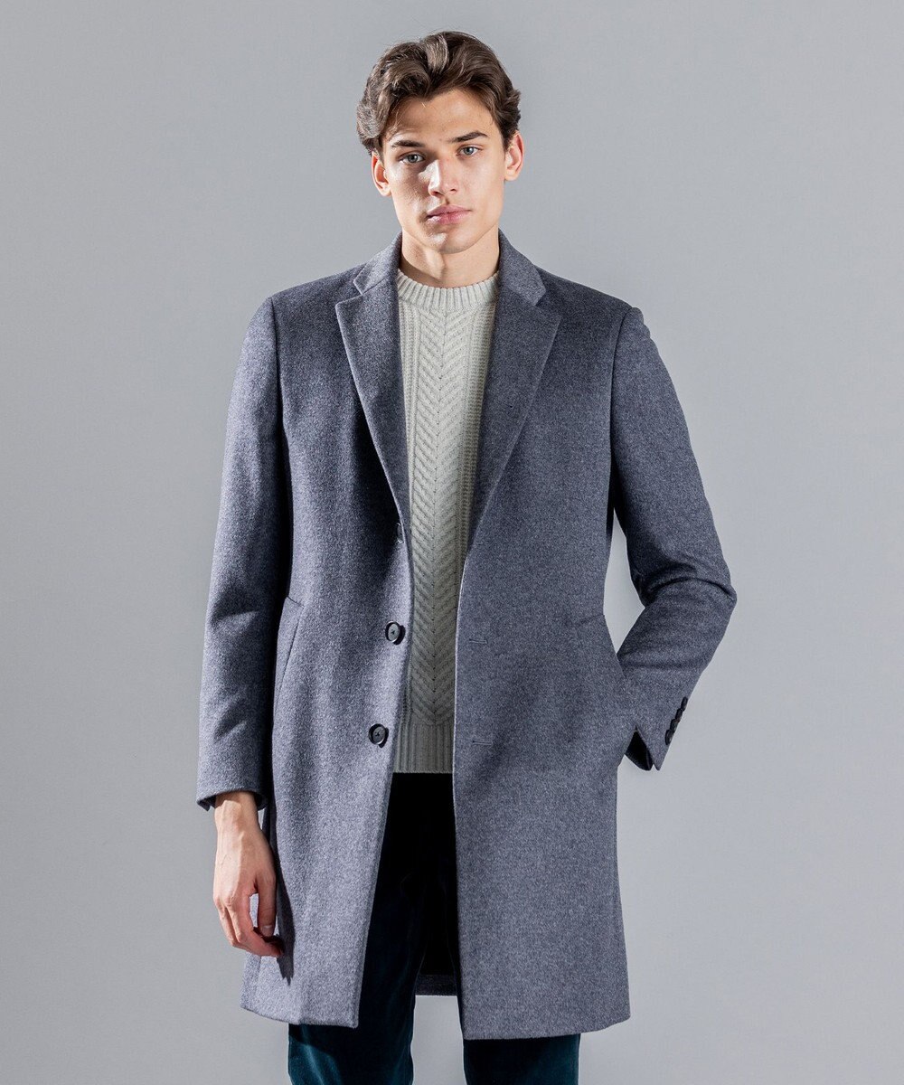 JOSEPH HOMME グロッシーウール　チェスターコート 