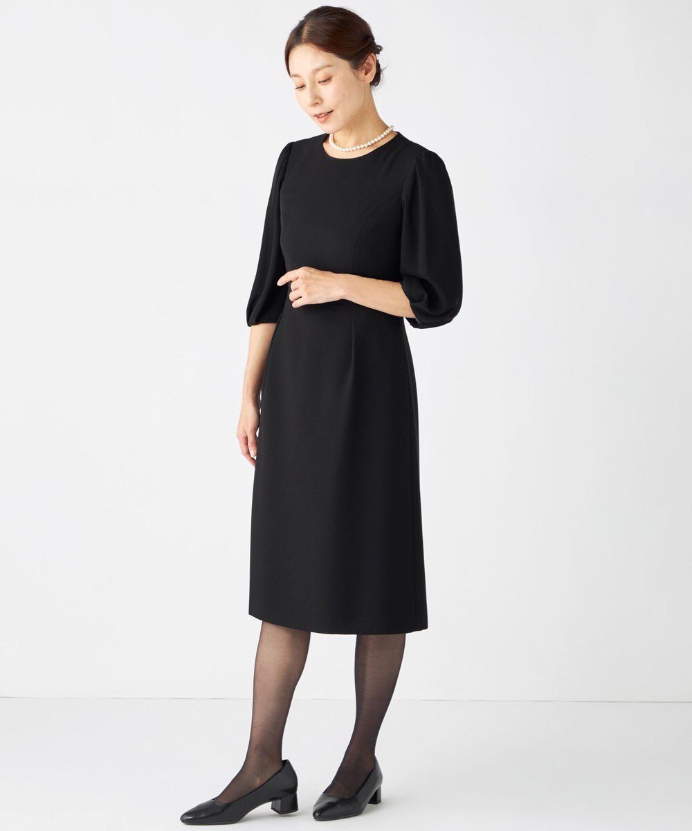 組曲 NOIR 【ストレッチ/オールシーズン対応】ペプラムミニグログラン ジャケット＋ワンピース 