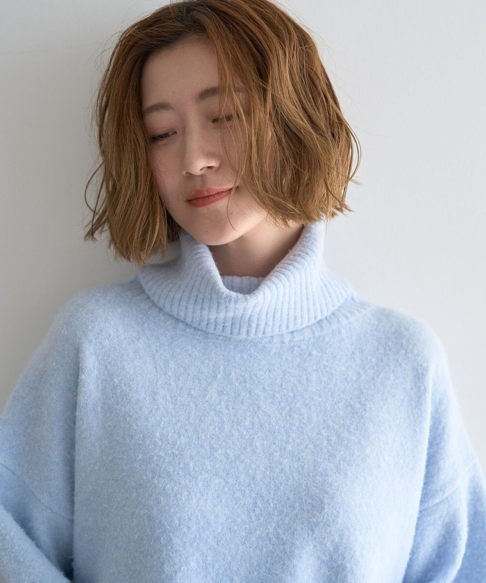 YECCA VECCA スリットタートルネックニット 