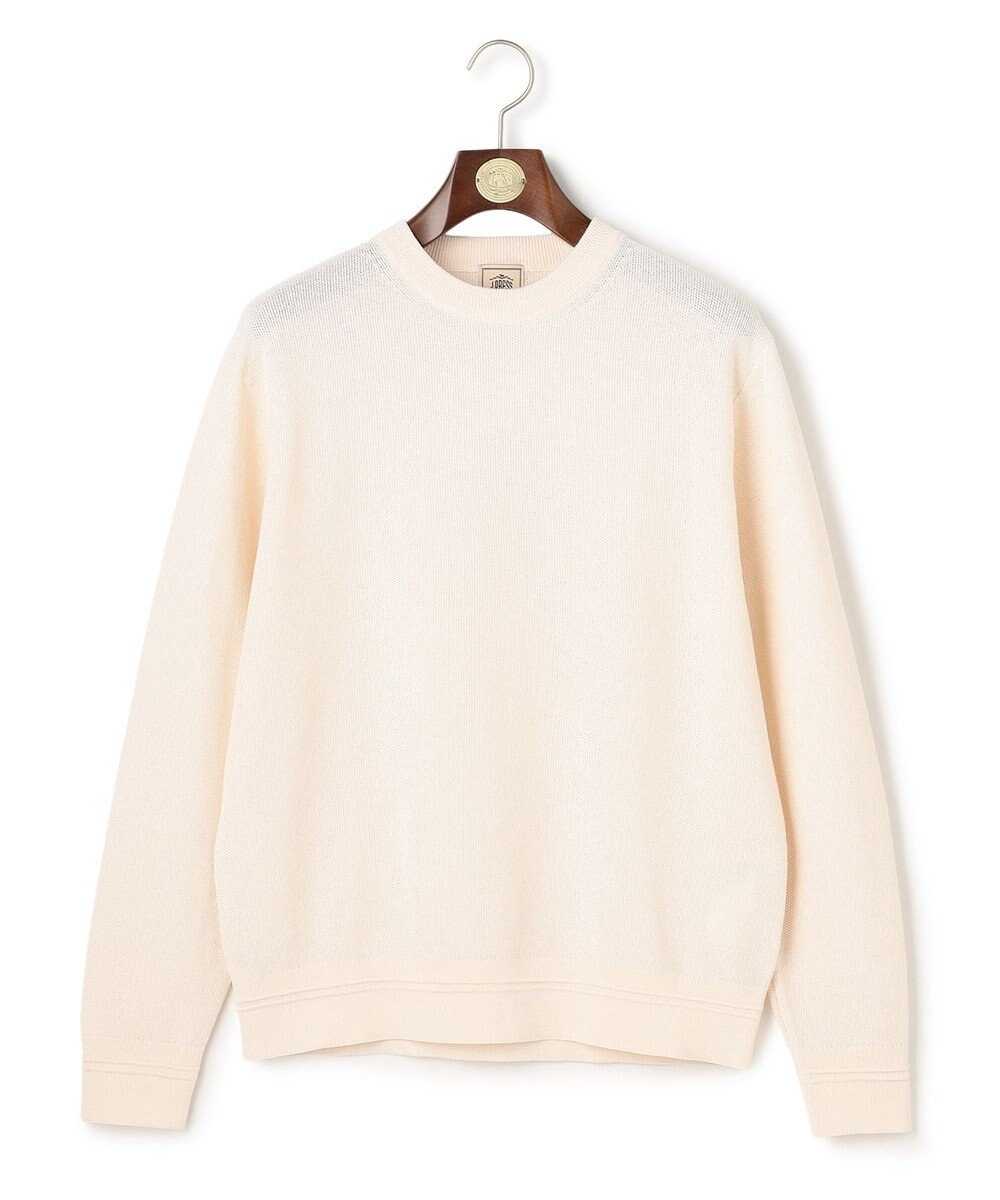 J.PRESS MEN ギマコットンカノコクルーネック ニット 