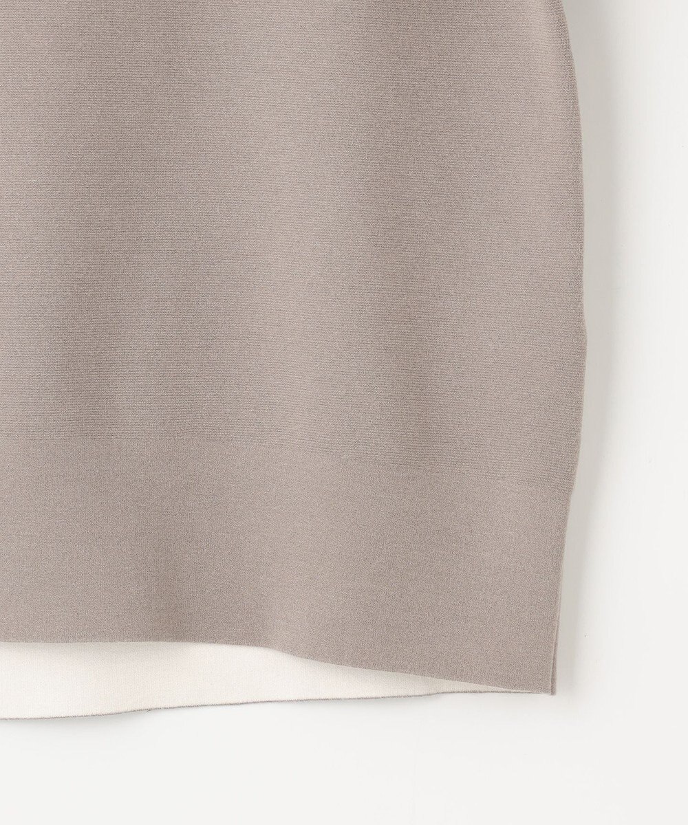 自由区 【WEB限定カラーあり】【セットアップ対応・洗える】レーヨンストレッチモックネック ニット 