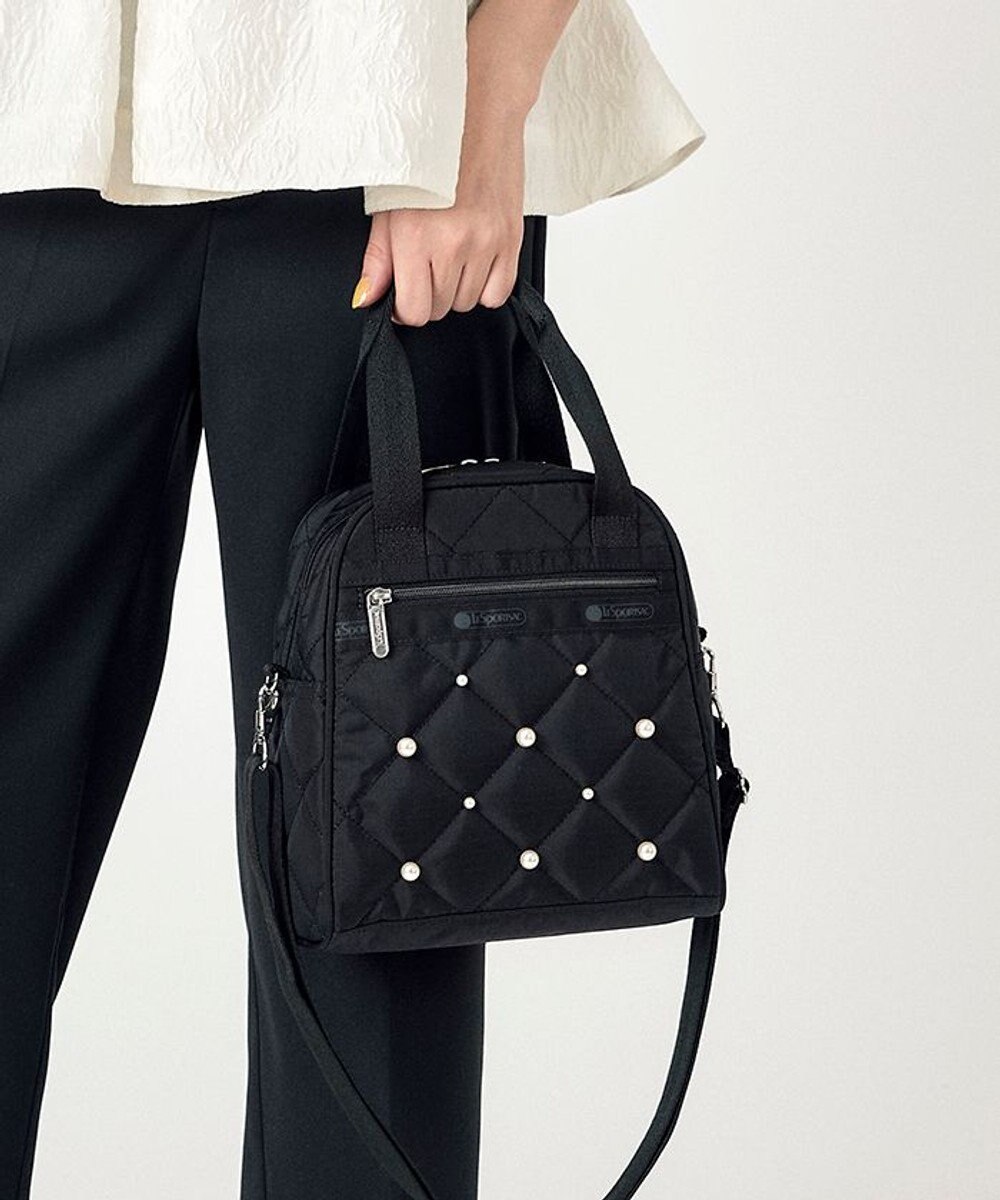 LeSportsac N/S MINI STCHL W PEARLS/ブラックパール 