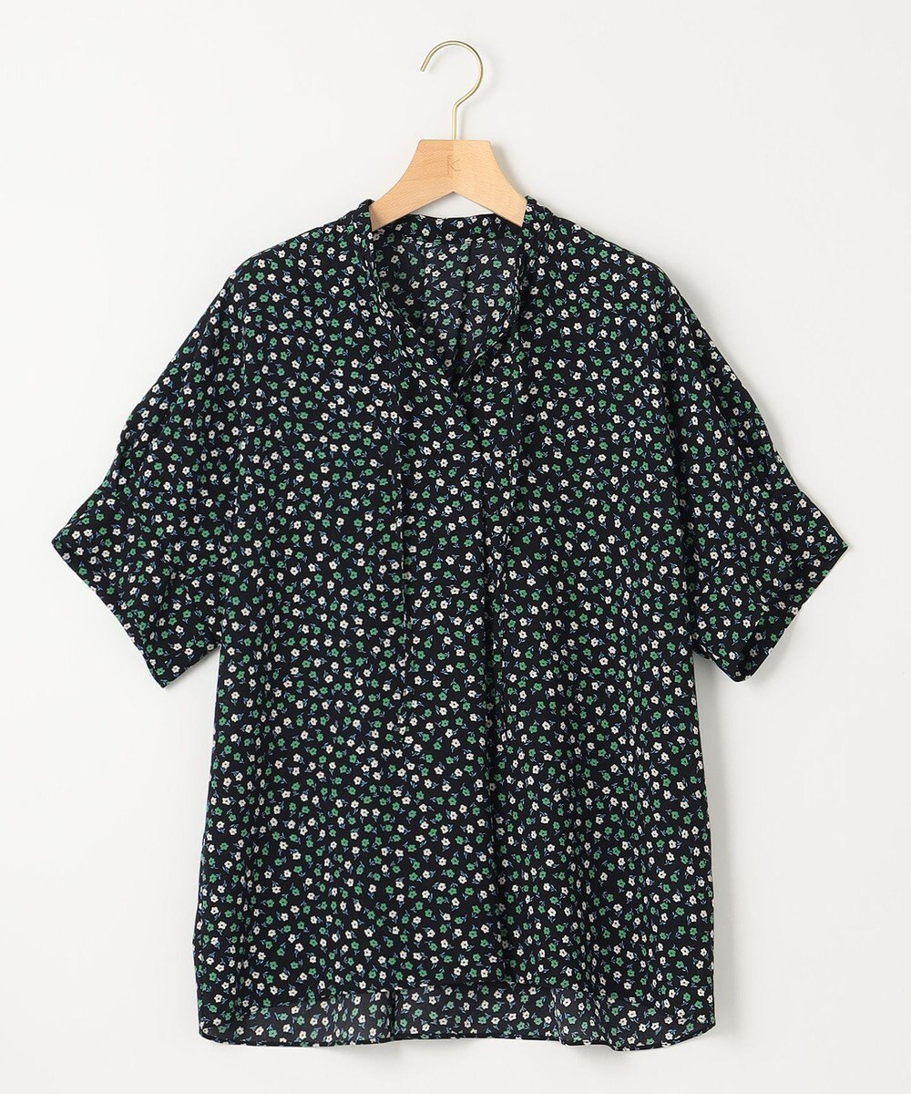 組曲 【洗える】プティフラワージョーゼットシフォン ブラウス 