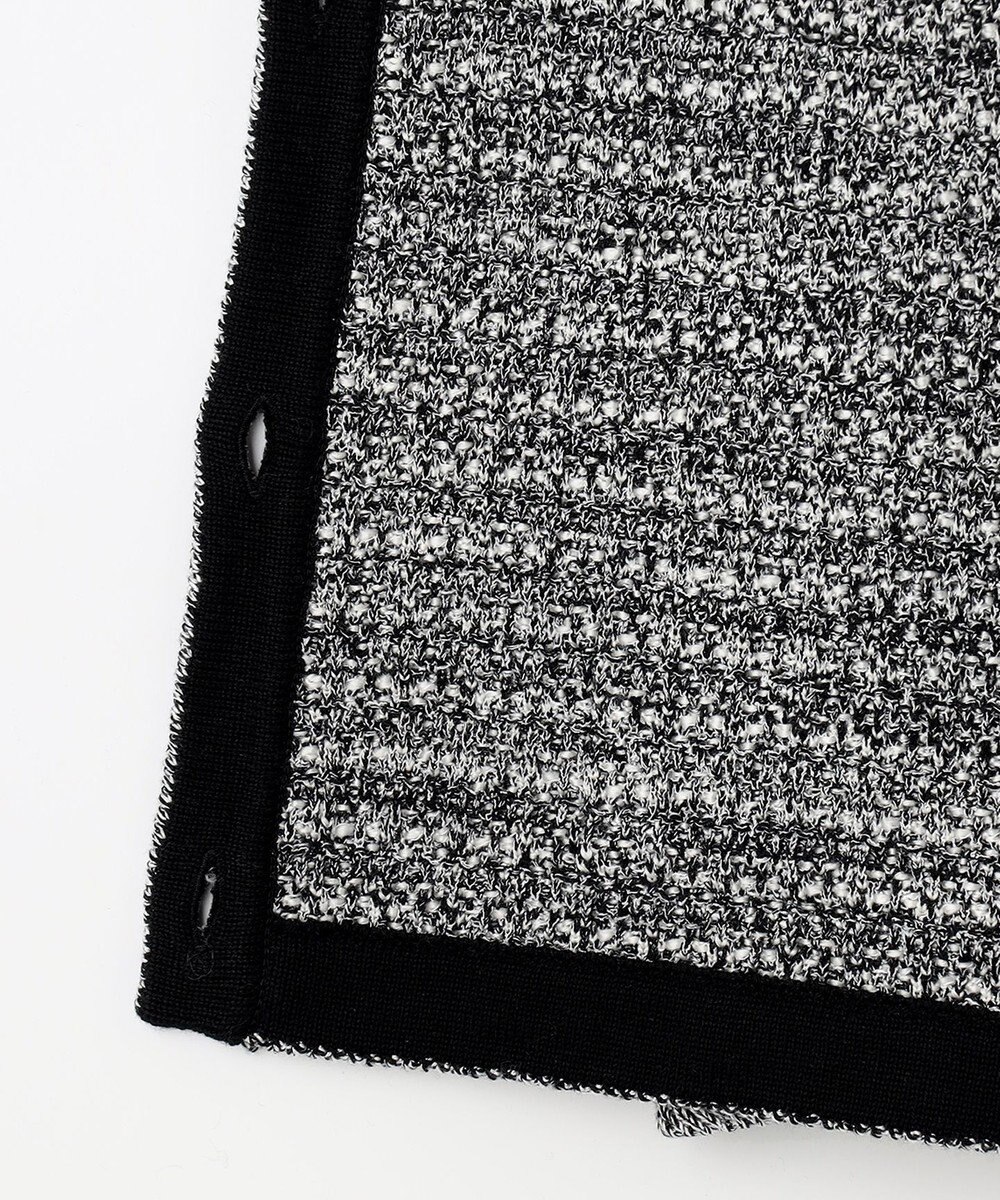 J.PRESS LADIES 【洗える】TWEED KNIT ミドル カーディガン 