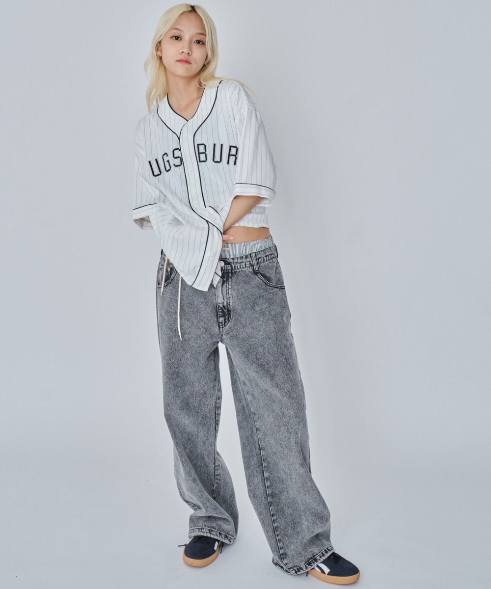 WEGO 【ユニセックス着用ITEM/MLサイズ展開】ベースボールシャツ（SS） 