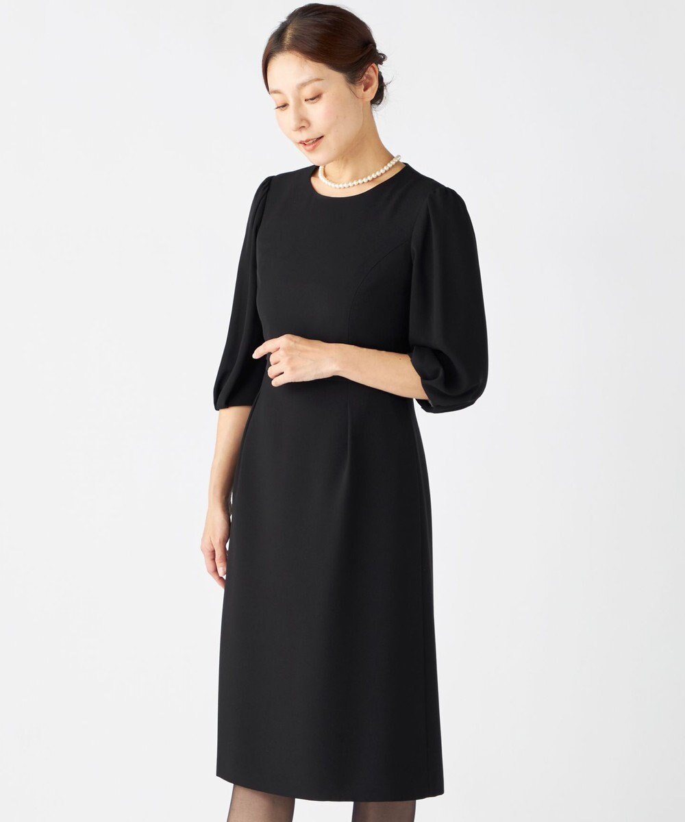 組曲 NOIR 【ストレッチ/オールシーズン対応】ペプラムミニグログラン ジャケット＋ワンピース 