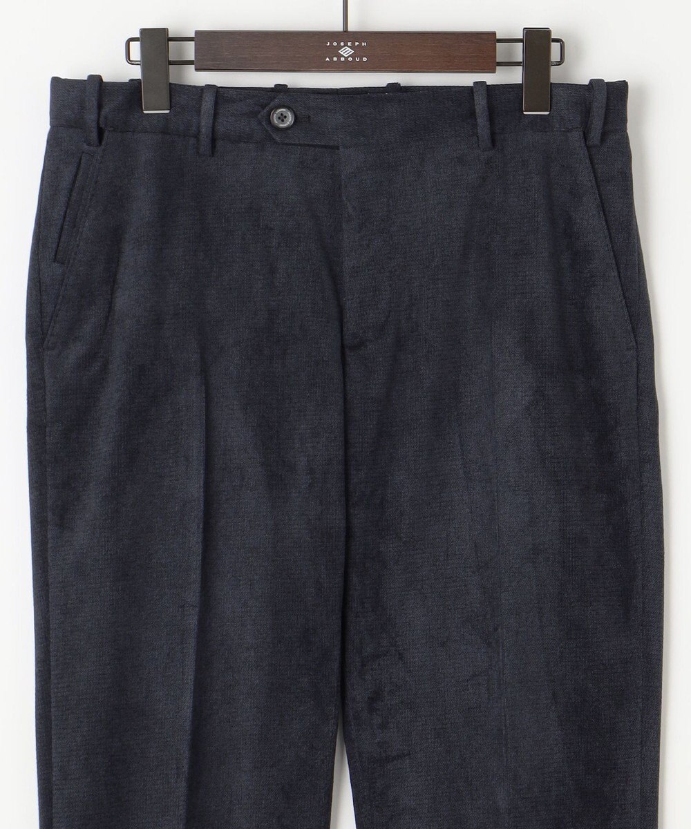 JOSEPH ABBOUD 【軽量】ブロックベロア ストレッチ パンツ 