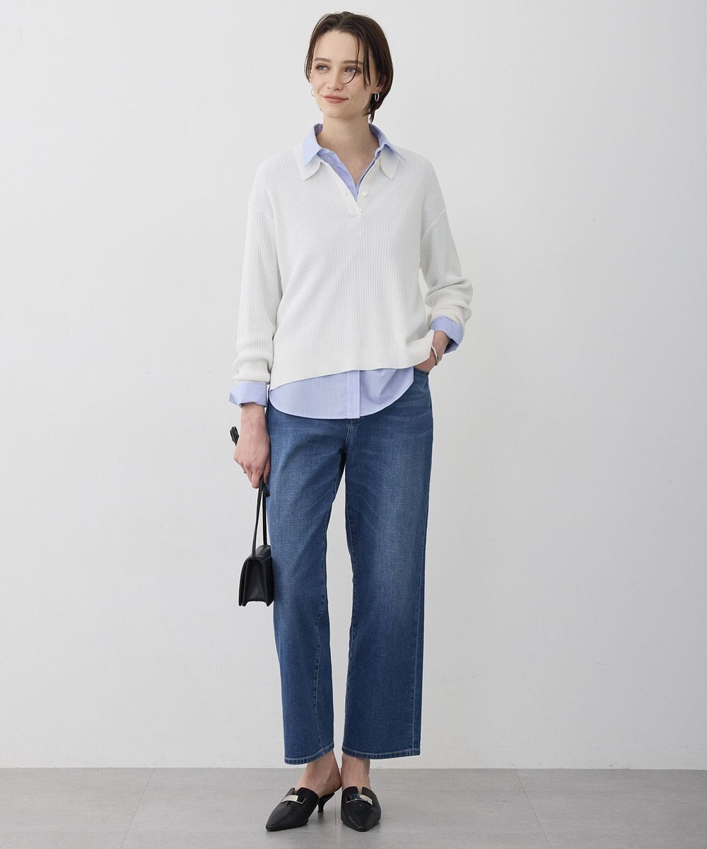 ICB L マーセライズコットンポロ ニット 