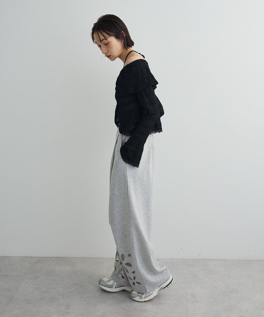 Green Parks シャーリングオフショルプルオーバー 