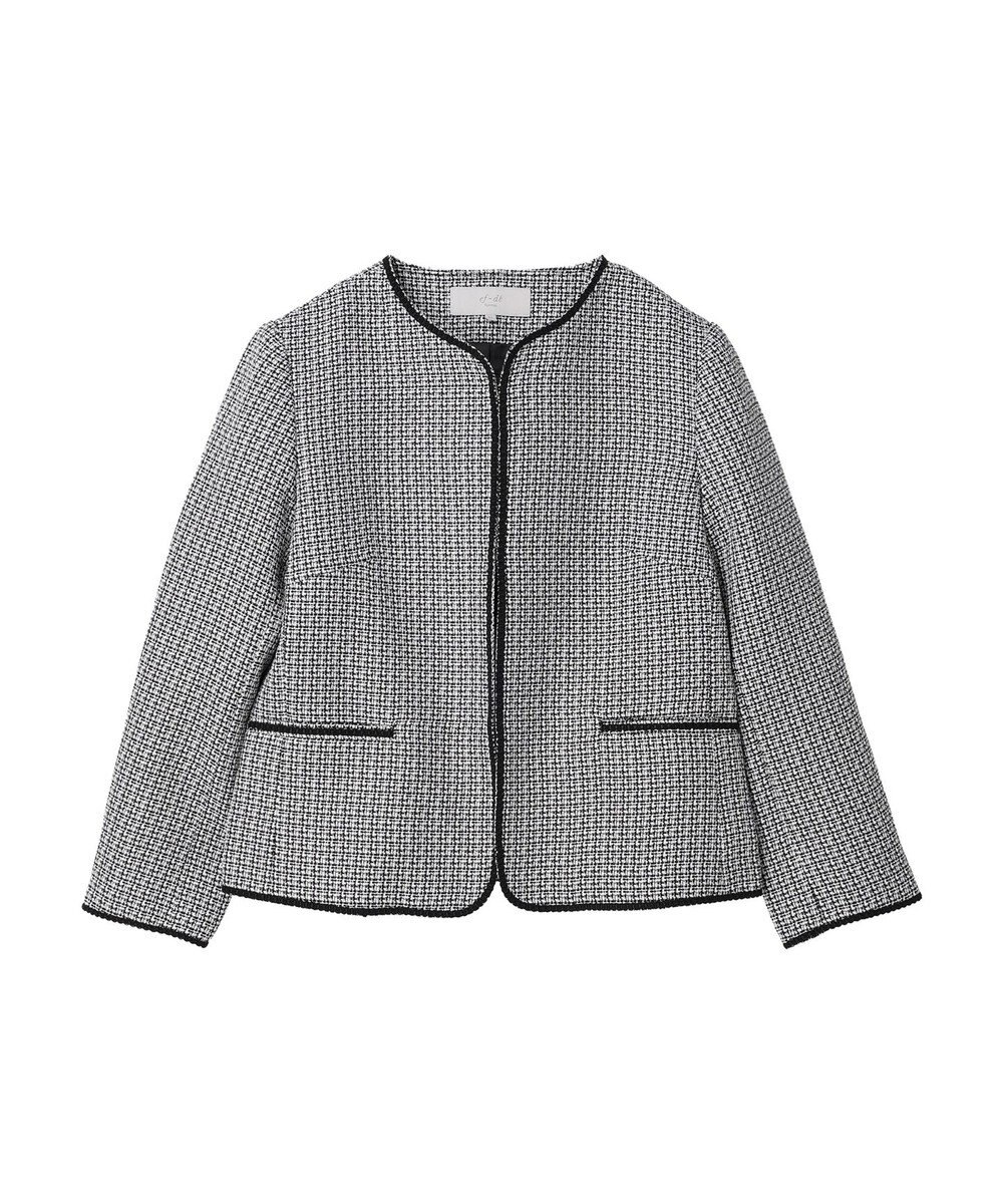 Green Parks ｅｆ－ｄｅ　ツィード風ノーカラージャケット 