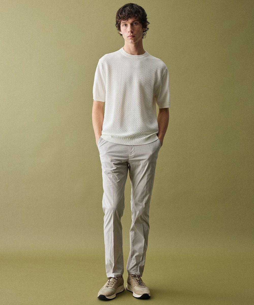 JOSEPH ABBOUD 【サステイナブル・オーガニックコットン使用】オーガニッククール ニット Tシャツ 