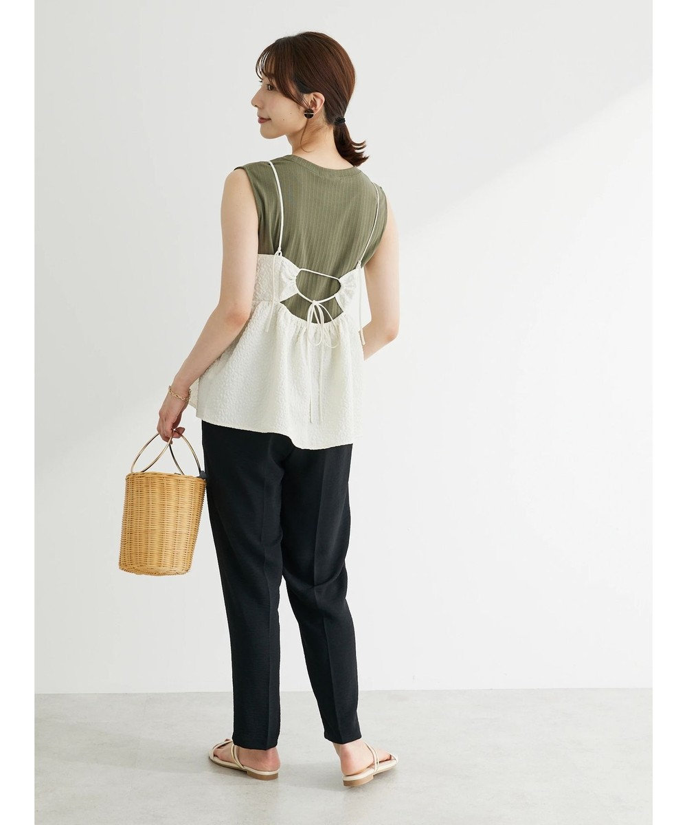 Green Parks ・ＥＬＥＮＣＡＲＥ　ＤＵＥ　フクレジャカードキャミソール 