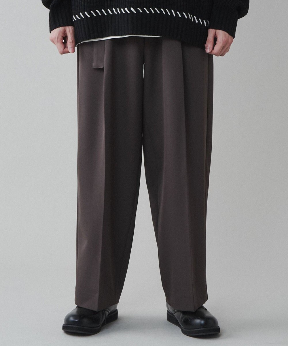 WEGO トロミ　ベルト付きワイドスラックス 