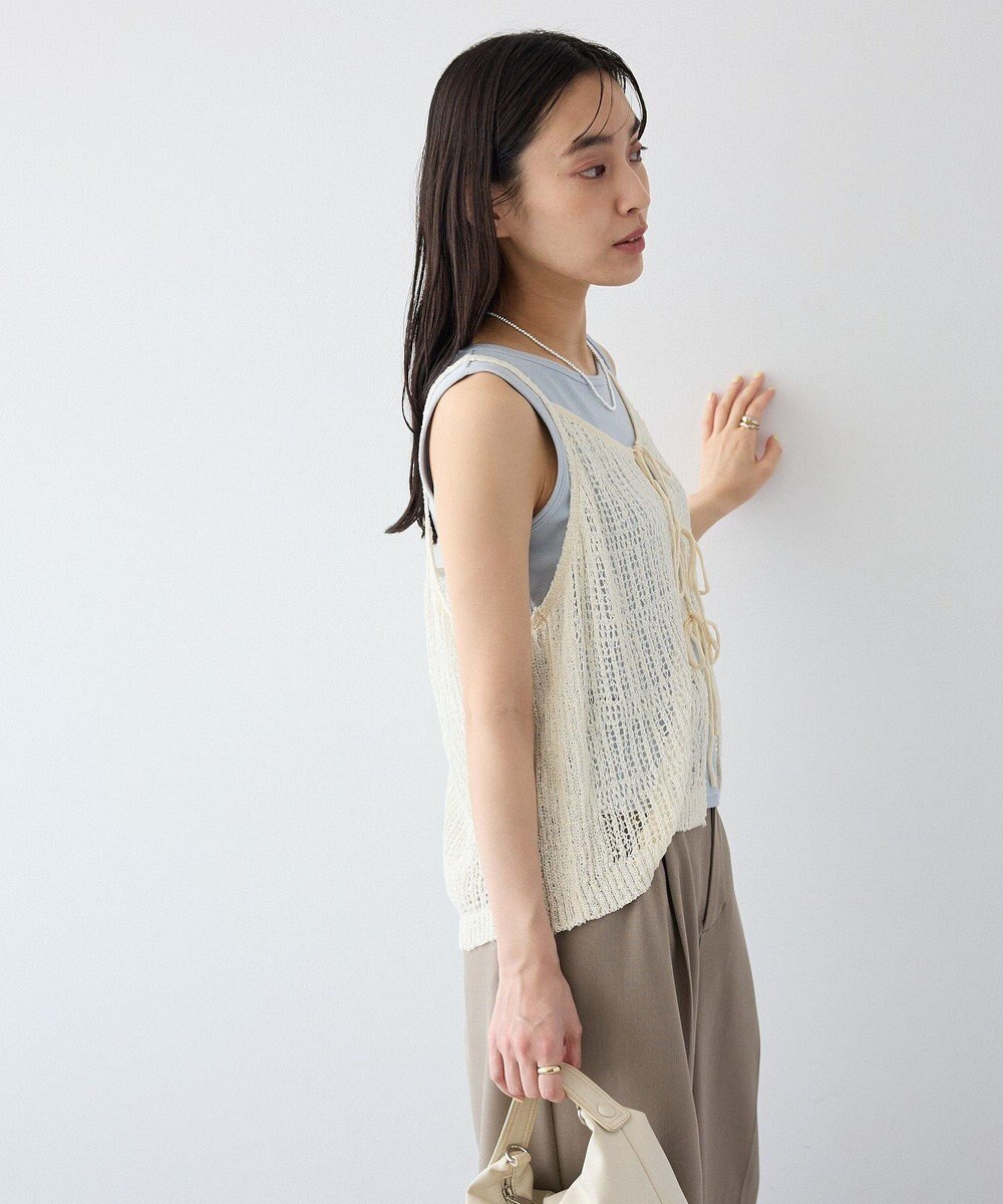 CRAFT STANDARD BOUTIQUE ノットヤーン透かしビスチェ 