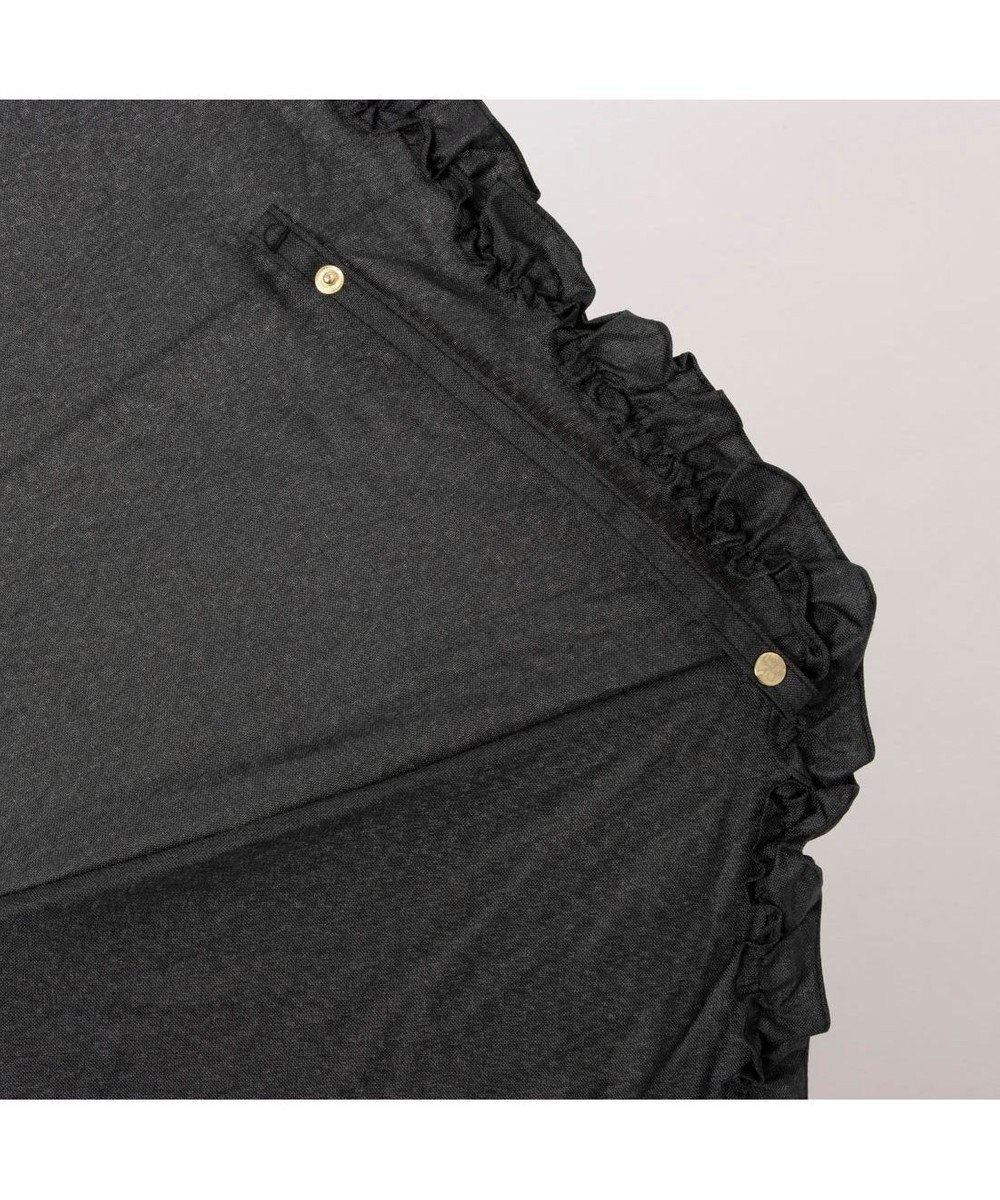 UNBILLION カシュネ cachenez / シャンブレーフリルトップレス2段折りたたみ傘 