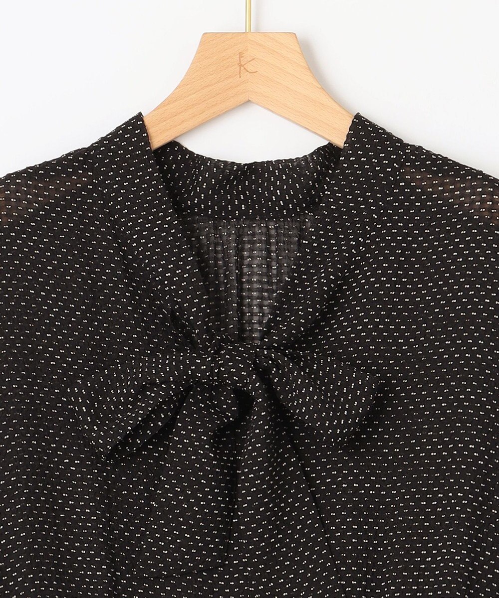 組曲 【WEB限定・2WAY】サッカードビードットプリント ワンピース 