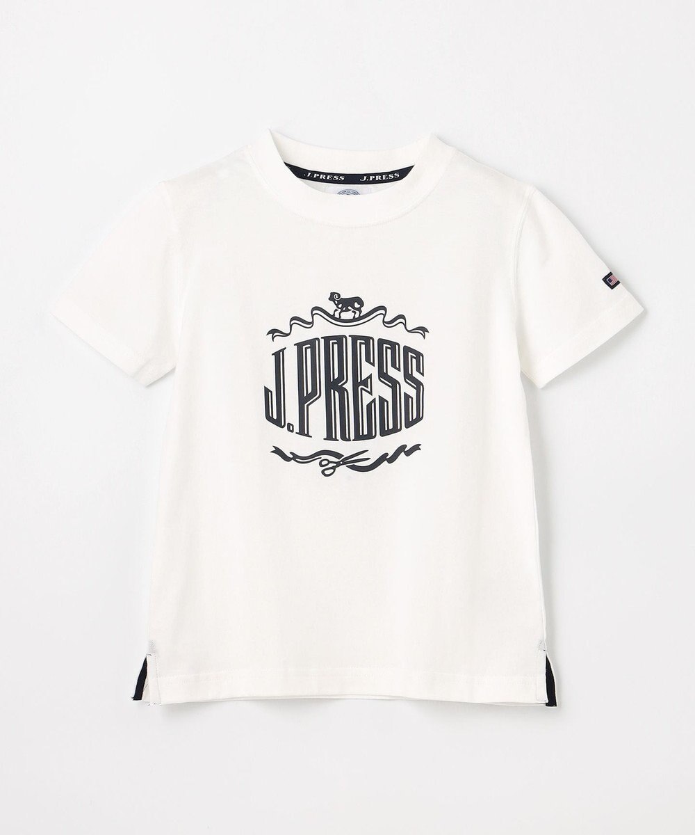 J.PRESS KIDS  【90-130cm】 50/2天竺ロゴＴシャツ 