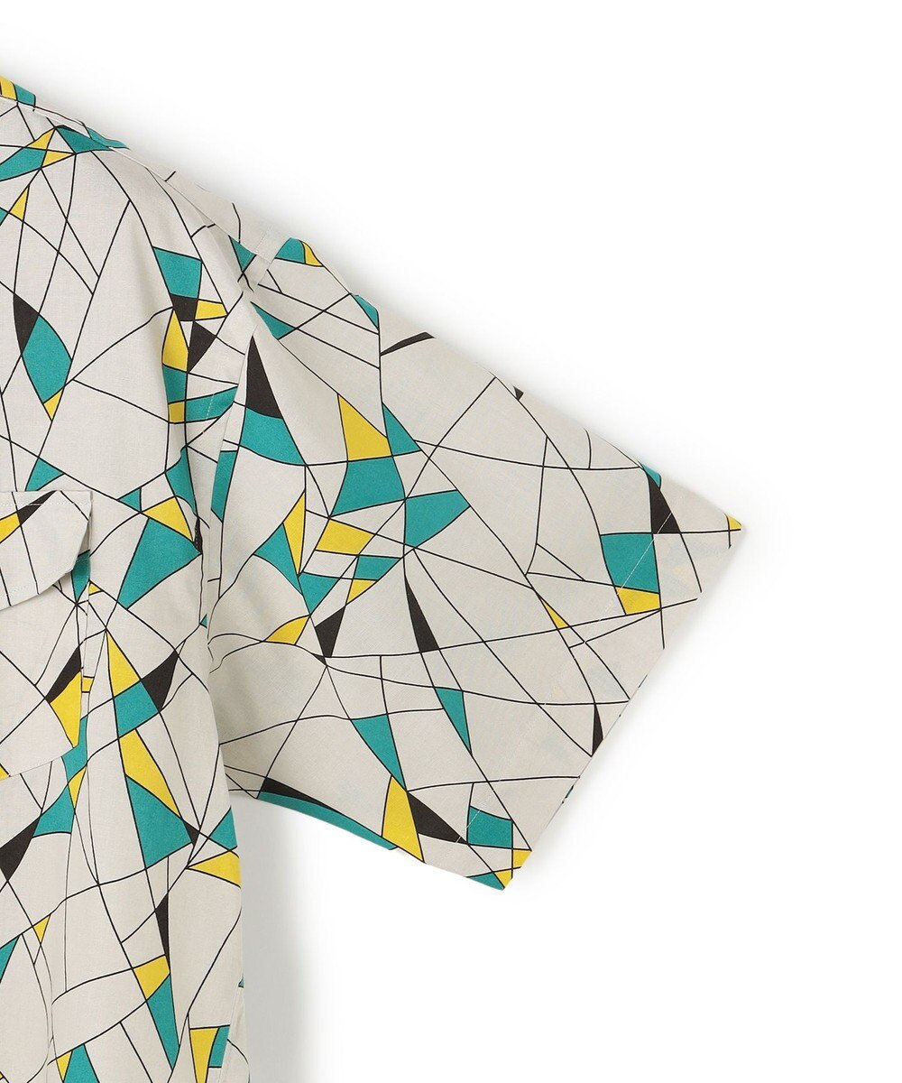 J.PRESS MEN 【J.PRESS ORIGINALS】Vintage Print Half Sleeve Shirt / B.D. / Baggy-Fit 