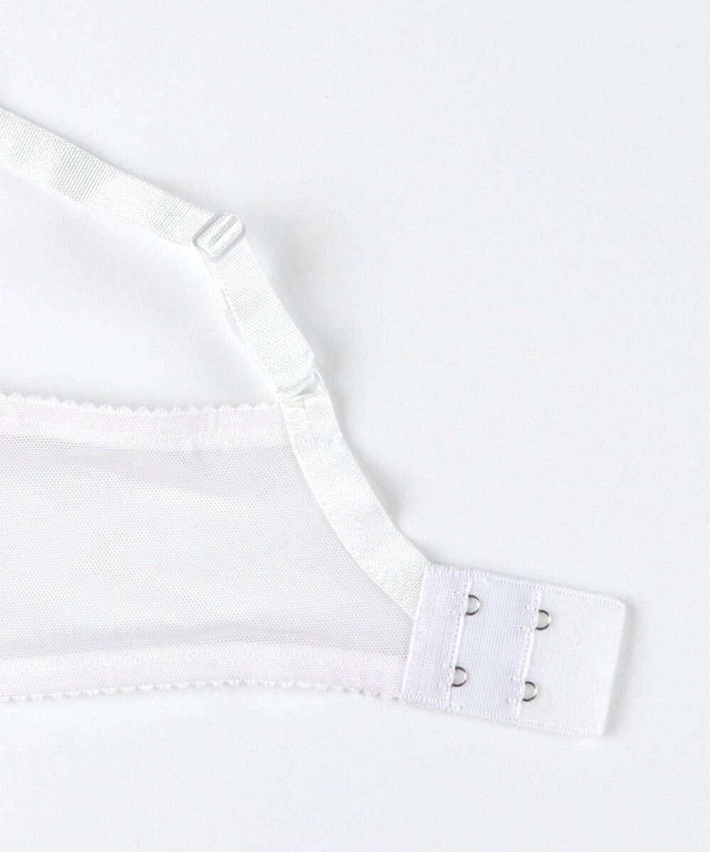 WACOAL 【リボンブラ 脇すっきり】 ブラジャー 脇高設計 着やせシルエット 動いても谷間キープ Gカップまで対応 大きいサイズ レディース BXB483 /ワコール 