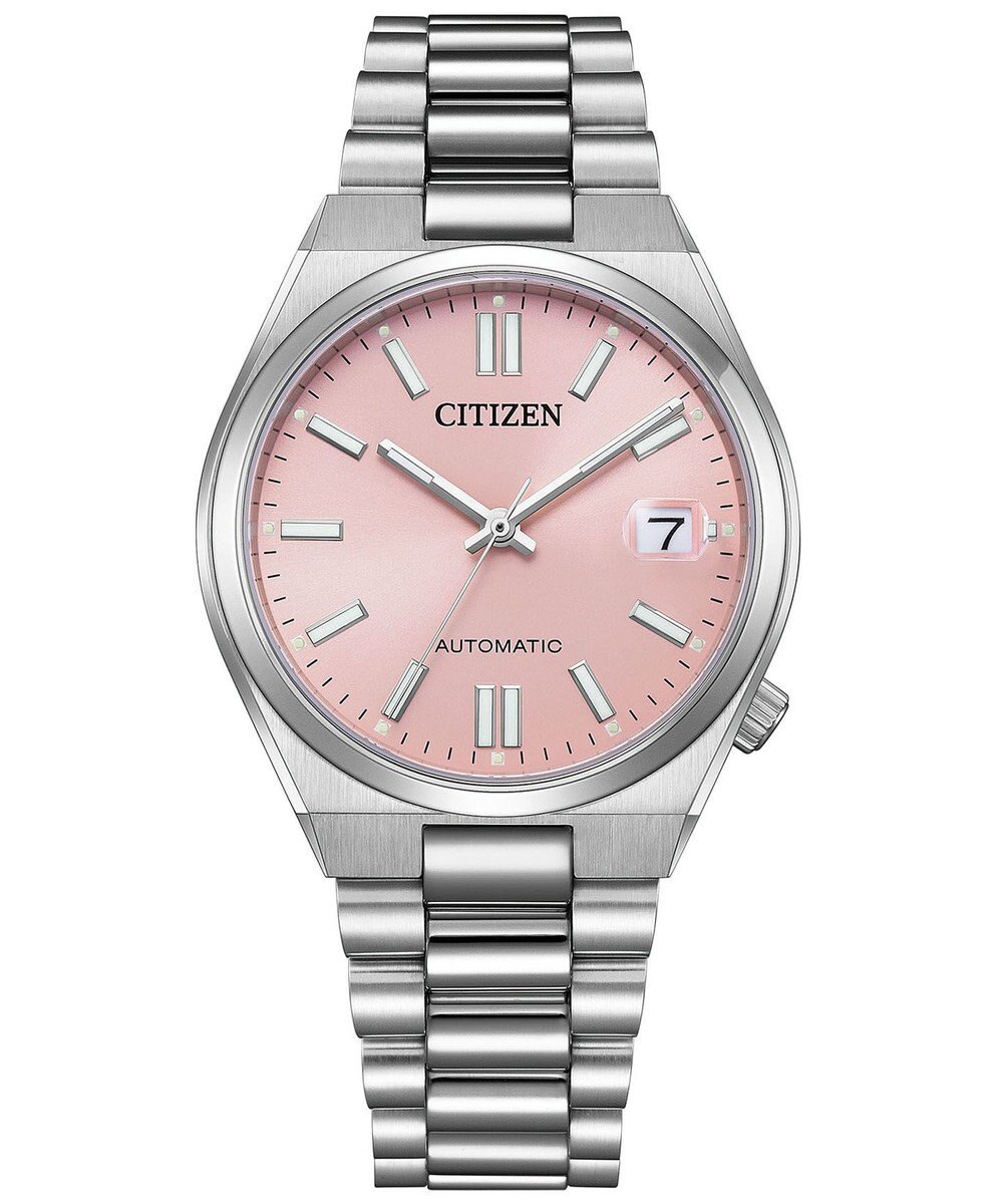 CITIZEN 【TSUYOSA 37mm】はなやかなパステルピンクのメカニカルウオッチ NJ0200-50Z 