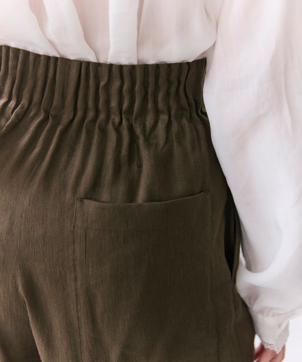 BEIGE， MICA / リネンブレンドイージーワイドパンツ 