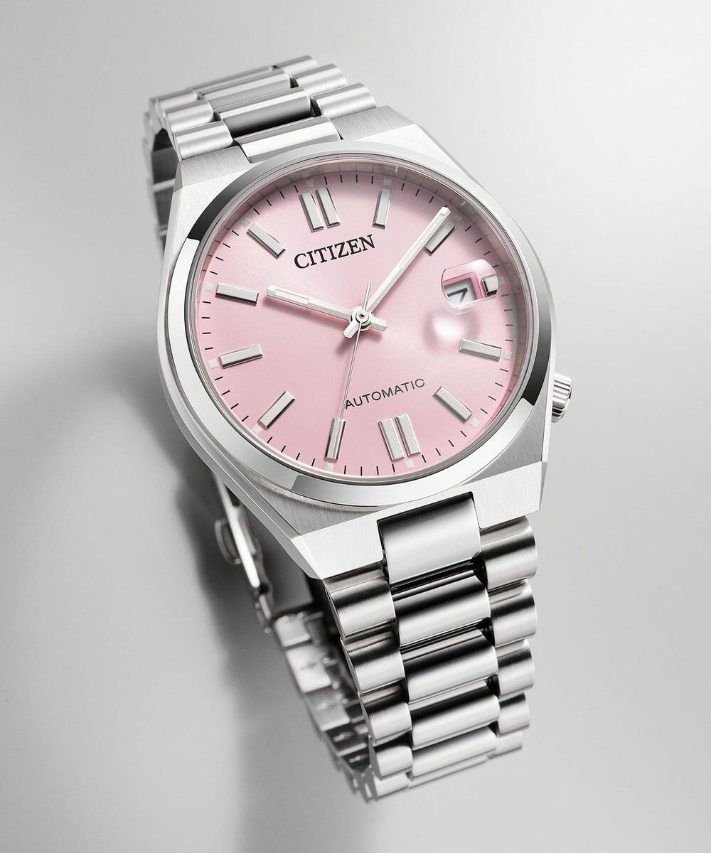 CITIZEN 【TSUYOSA 37mm】はなやかなパステルピンクのメカニカルウオッチ NJ0200-50Z 