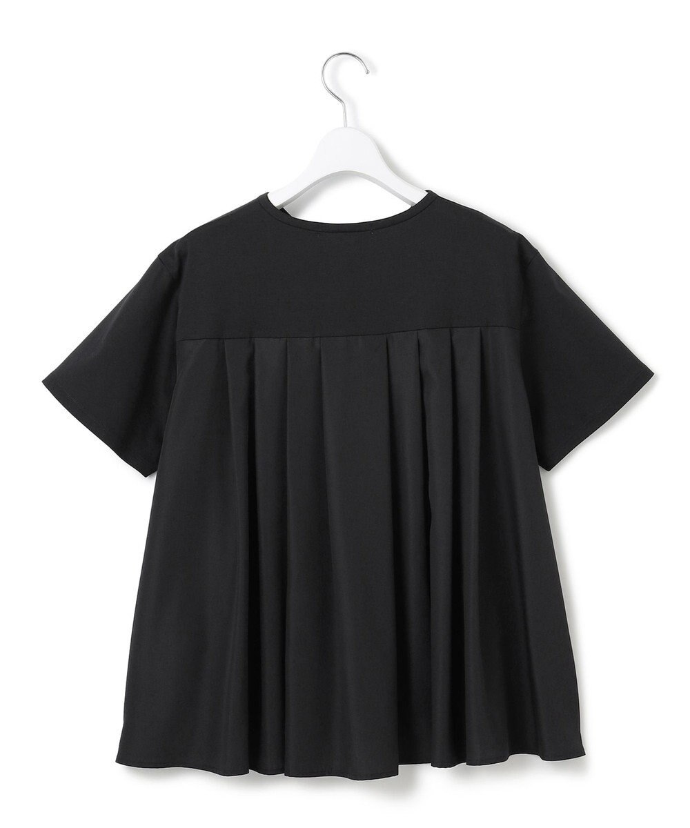 23区 L 【汗じみ防止/洗える】スムースデザイン バックフレア カットソー 