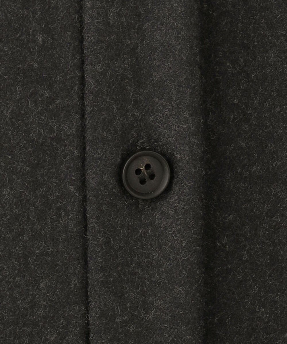 ICB L 【洗える】 ウールミルドサキソニー ロングシャツ 