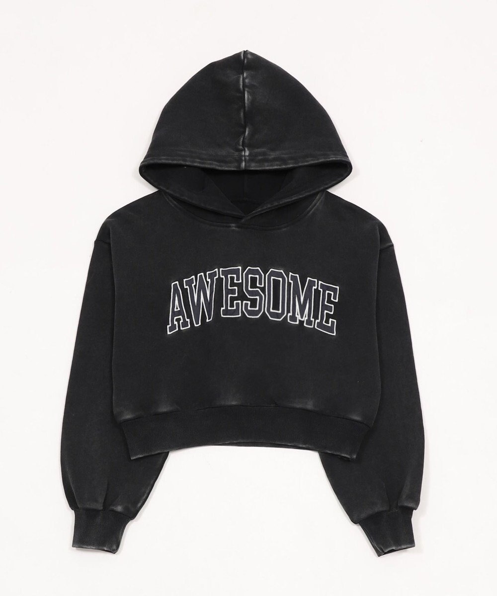 WEGO ロゴショートプルパーカー 