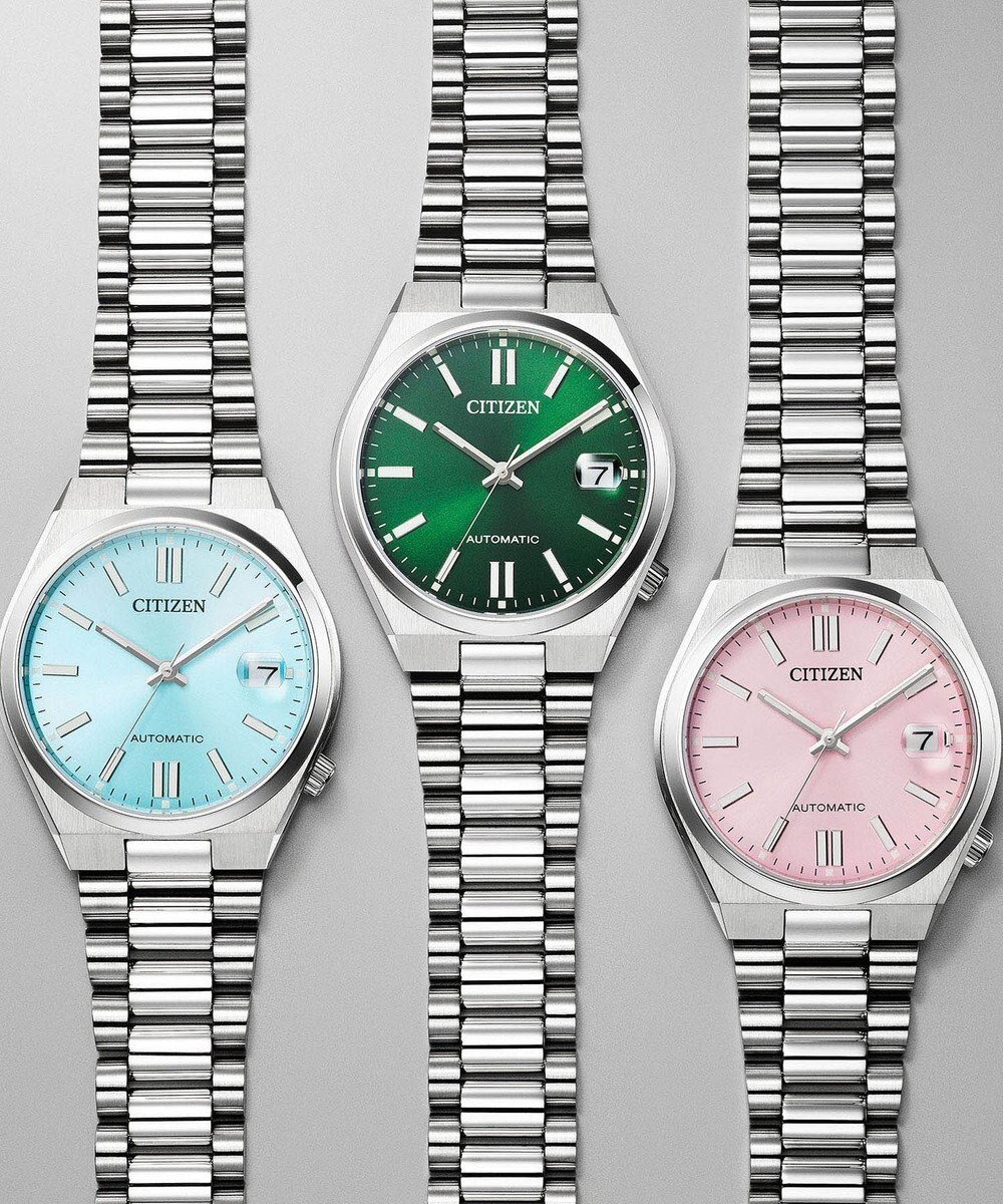 CITIZEN 【TSUYOSA 37mm】はなやかなパステルピンクのメカニカルウオッチ NJ0200-50Z 