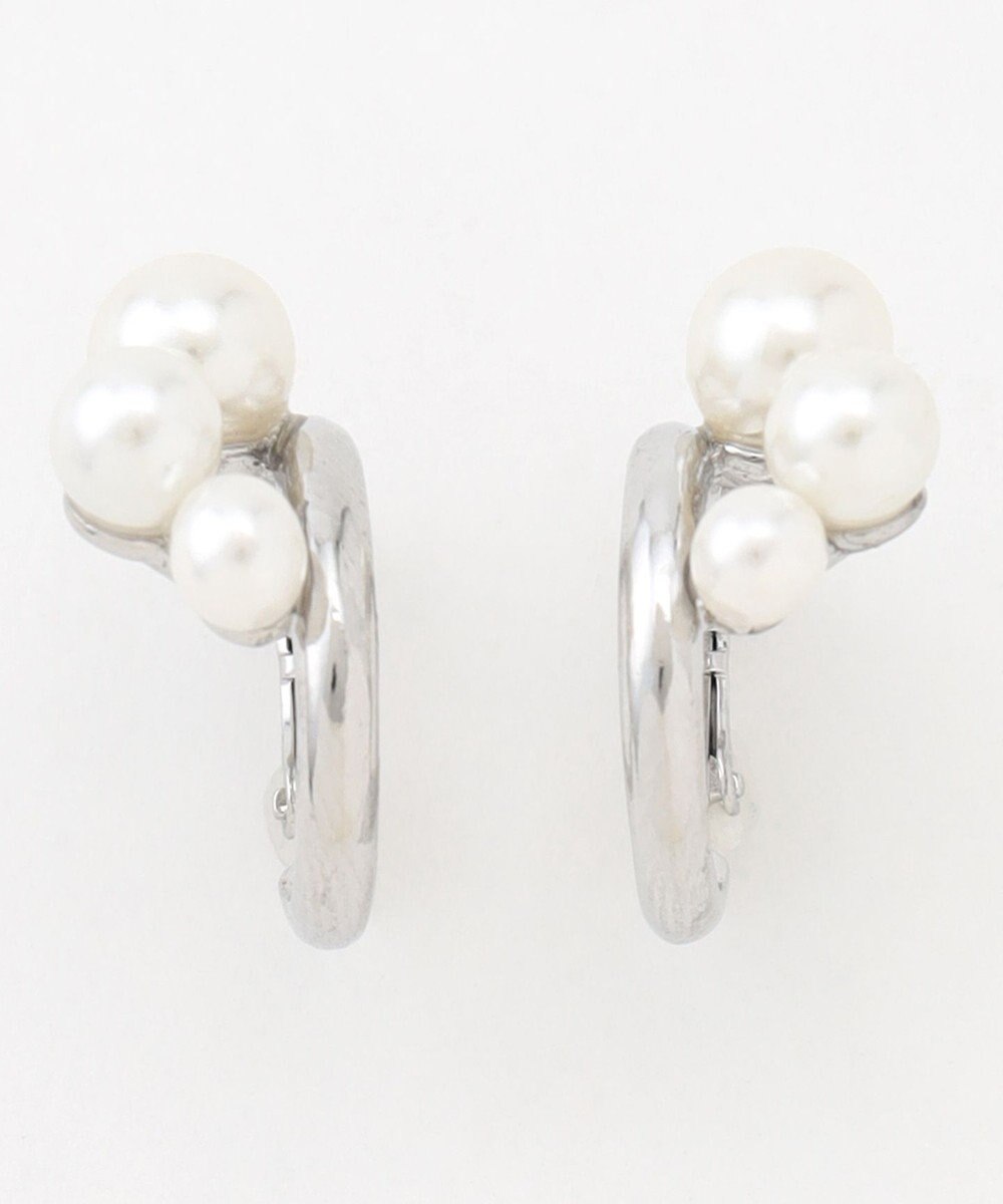 ANY 【WEB限定】パールフープイヤリング(両耳用) 