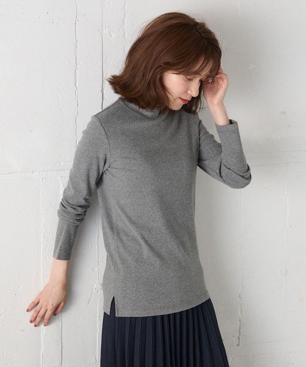 ANY 【洗濯機可】ソフトタッチリブタートルネック 