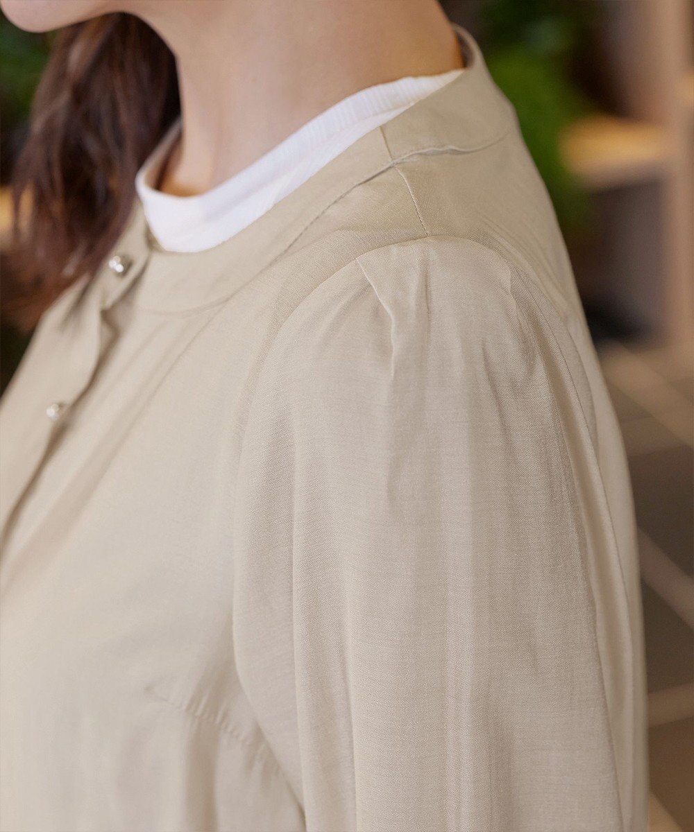 Tiaclasse L 【洗える】パールボタンシアーブルゾン 