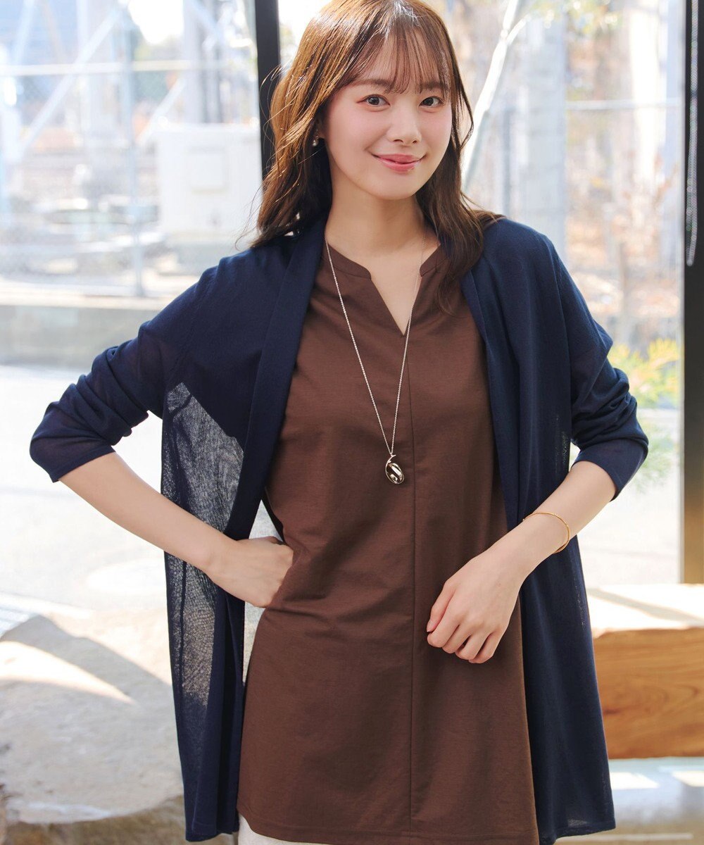 Tiaclasse ロングトッパーカーディガン 