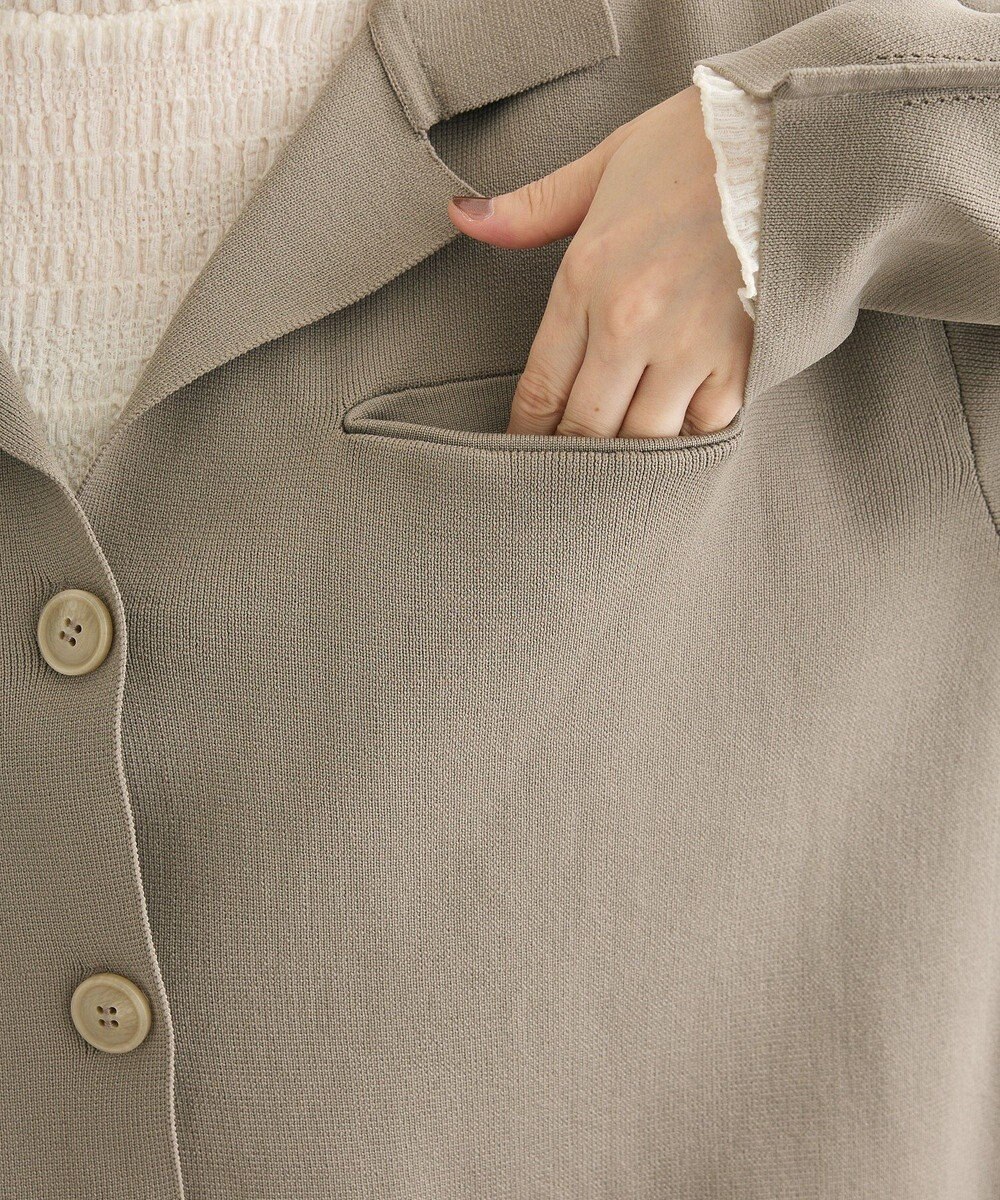 Green Parks ・ＥＬＥＮＣＡＲＥ　ＤＵＥ　ニットシングルジャケット 