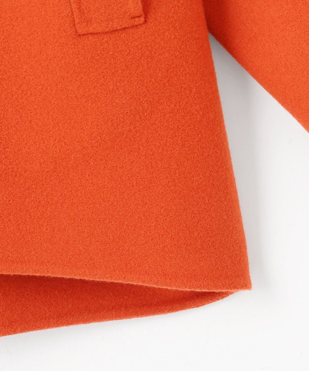 自由区 S 【SHIHOさん着用】ウールリバーノーカラー コート 