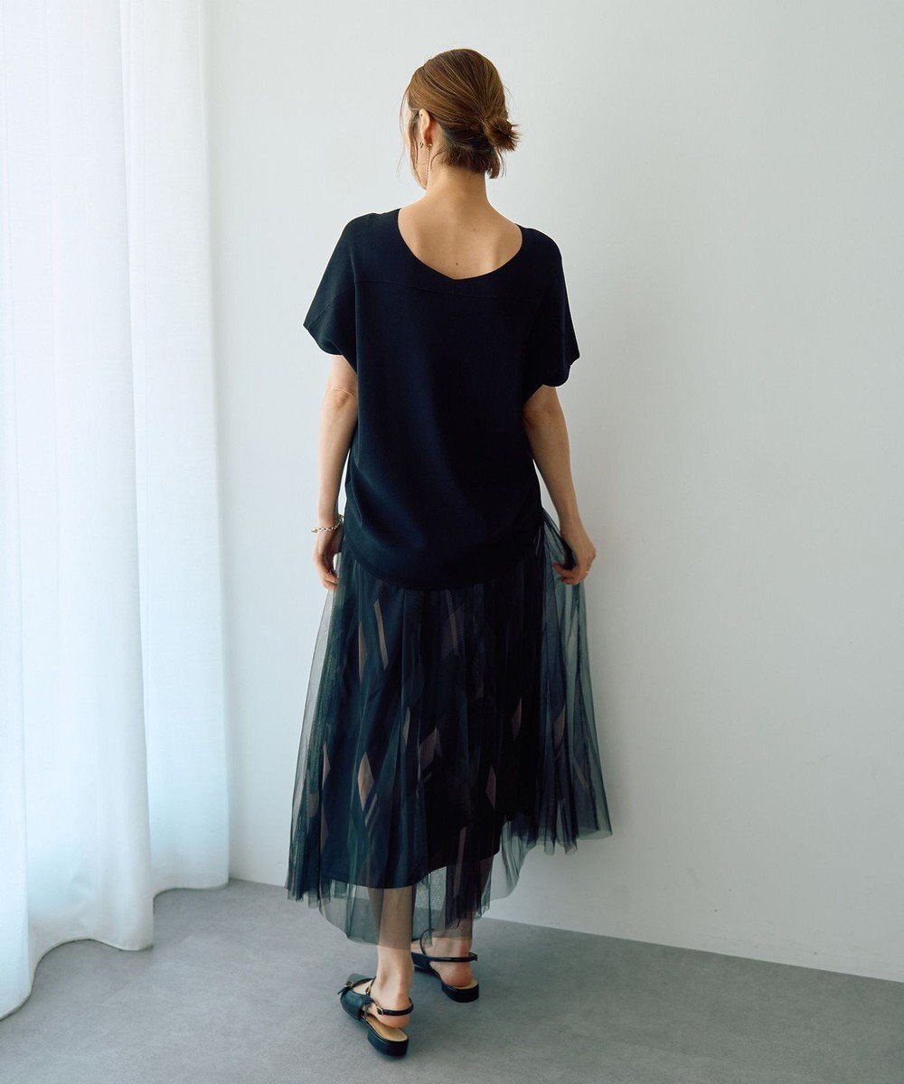 YECCA VECCA Vネックドルマンニット 