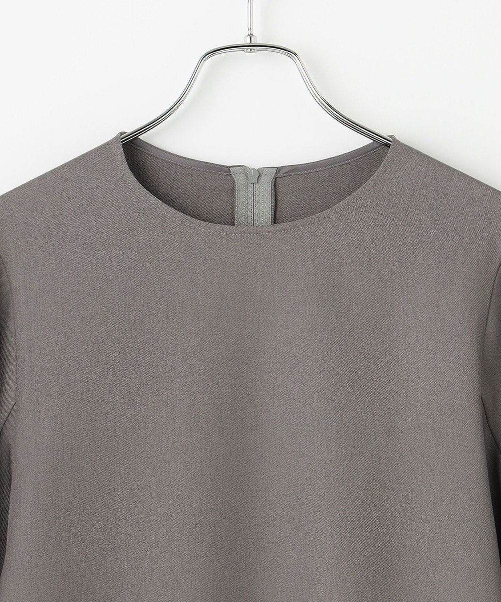 #Newans 【洗濯機可】シャーリングカフスパウダリーブラウス 