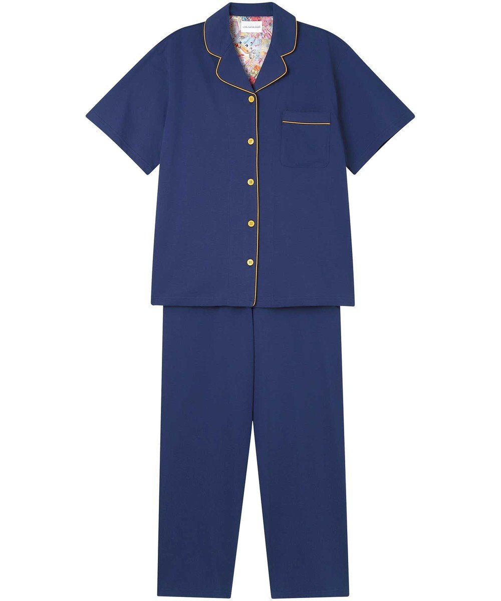 une nana cool 【綿100％】40ハイゲージ天竺半袖パジャマ MADE WITH LIBERTY FABRIC 