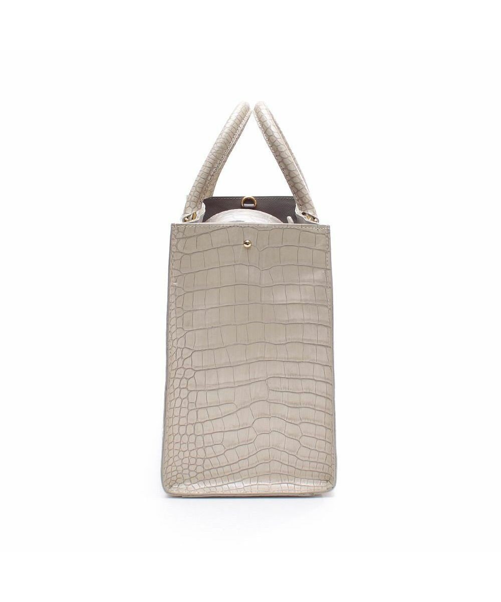 A.D.M.J. 【牛革】クロコ型押しスクエアトートM 