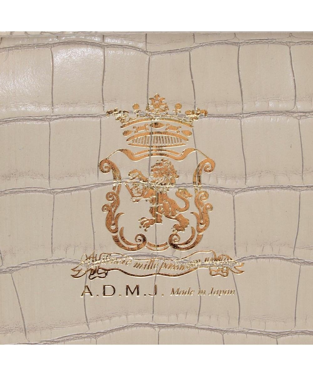A.D.M.J. 【牛革】クロコ型押しスクエアトートM 