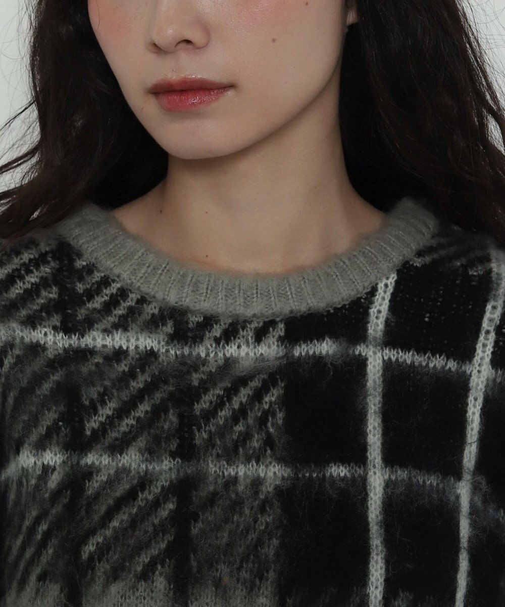 WEGO 【2025年秋冬新作】シャギーパターンニットBIGプルオーバー 