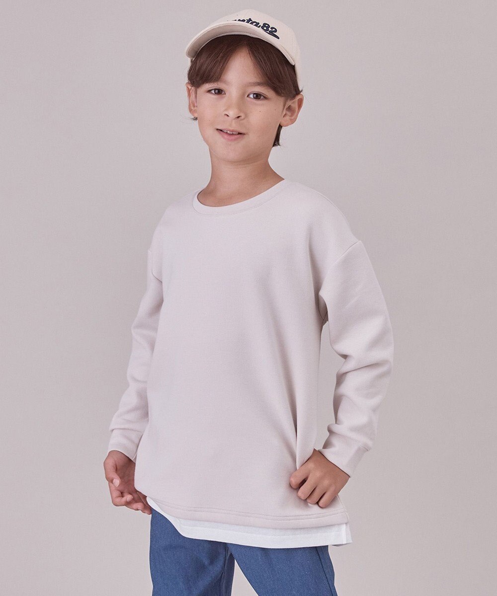 UNFILO 【UNFILO KIDS】BEAUTY FORM JERSEY スウェット(UNISEX) グレージュ