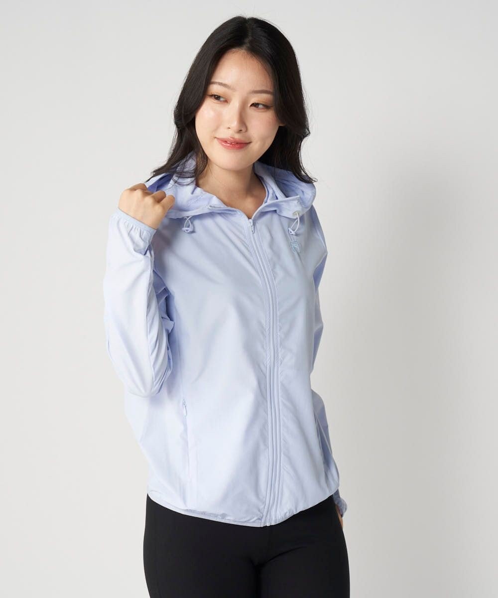 OP／FILA 【FILA】ラッシュガードフルジップ 軽量布帛パーカー 