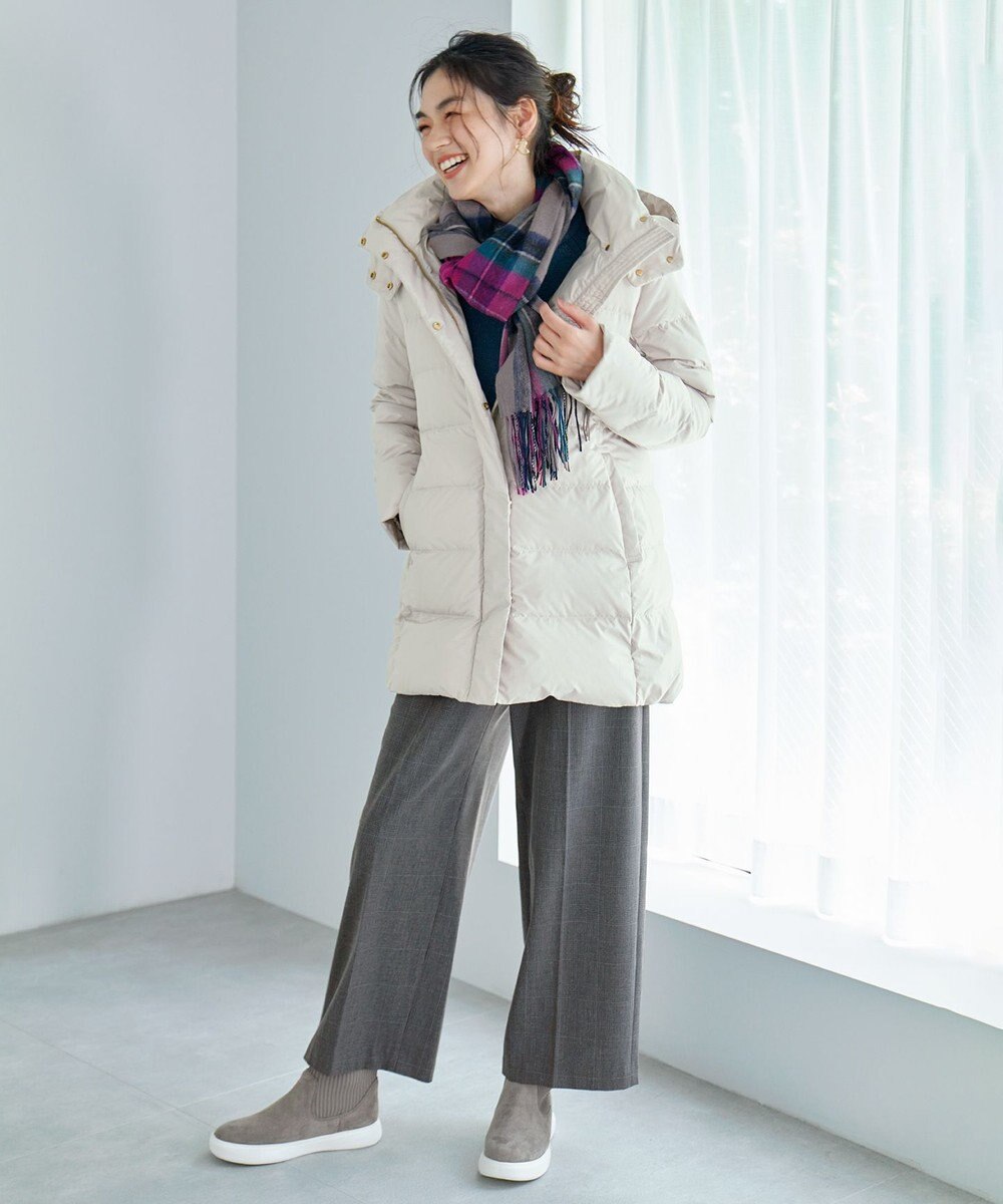 ANY 【ウエストゴム/リントラク加工/裏起毛/ストレッチ】シークレットウォーム　ワイドパンツ 